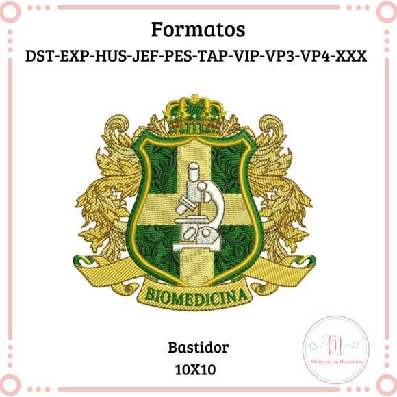 Matriz de Bordado Brasão Biomedicina