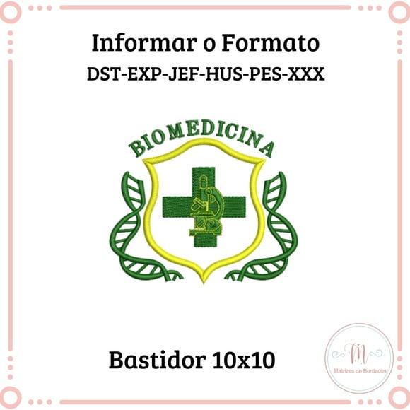 Matriz de Bordado Brasão Biomedicina
