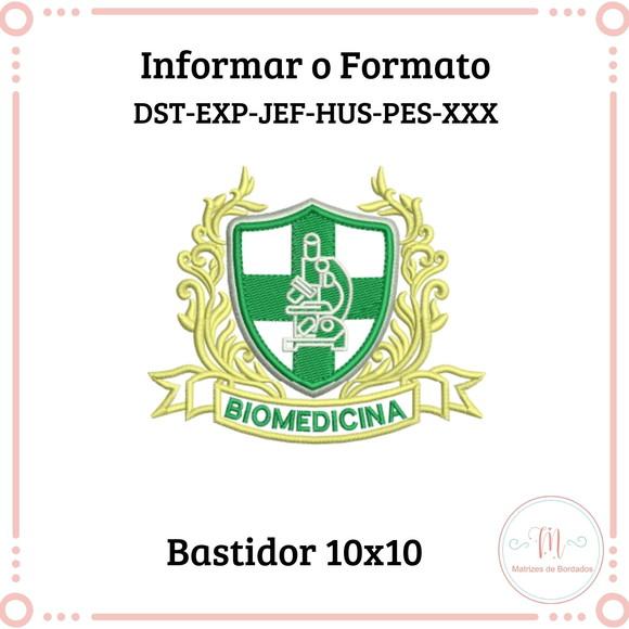 Matriz de Bordado Brasão Biomedicina