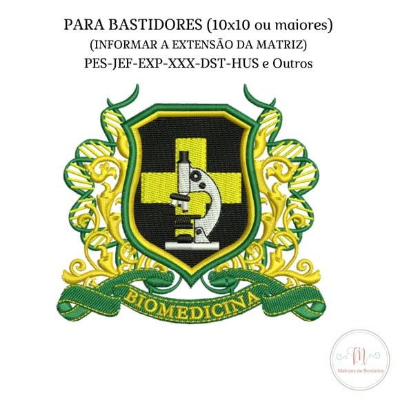 Matriz de Bordado Brasão Biomedicina