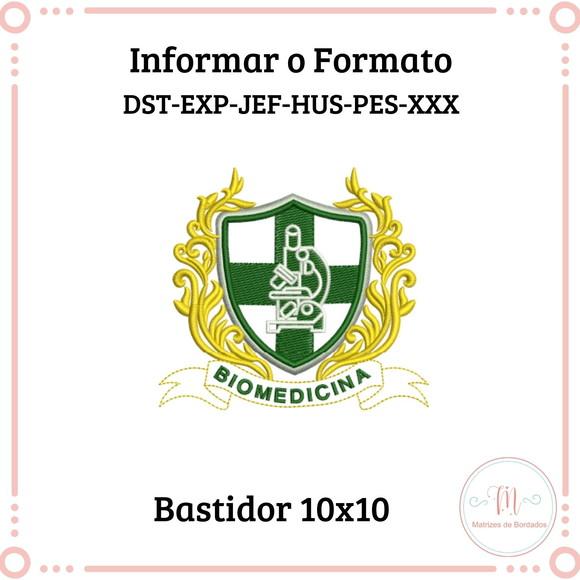 Matriz de Bordado Brasão Biomedicina