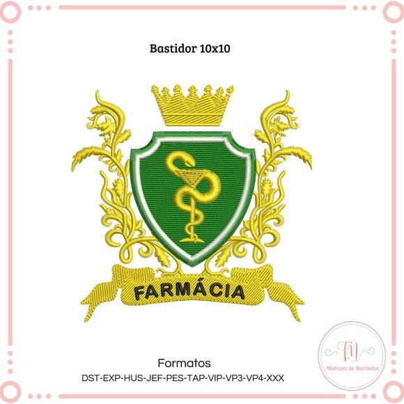 Matriz de Bordado Brasão Farmácia