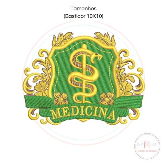 Matriz de Bordado Brasão Medicina