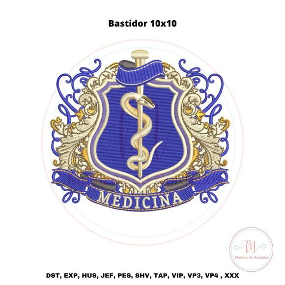 Matriz de Bordado Brasão Medicina