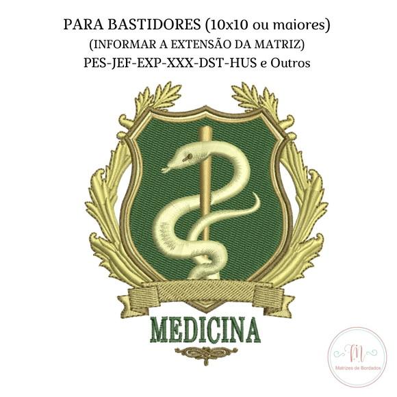 Matriz de Bordado Brasão Medicina
