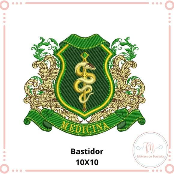 Matriz de Bordado Brasão Medicina