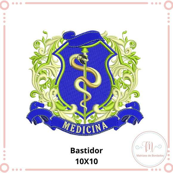 Matriz de Bordado Brasão Medicina