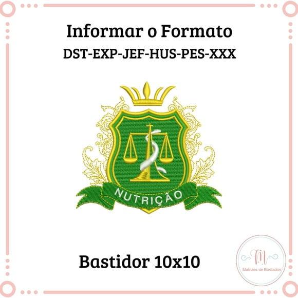 Matriz de Bordado Brasão Nutrição
