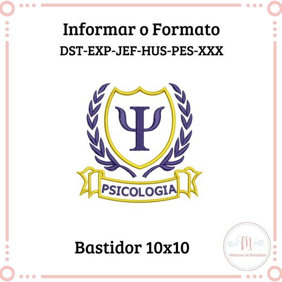 Matriz de Bordado Brasão Psicologia