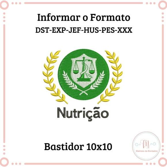 Matriz de Bordado Brasão Nutrição