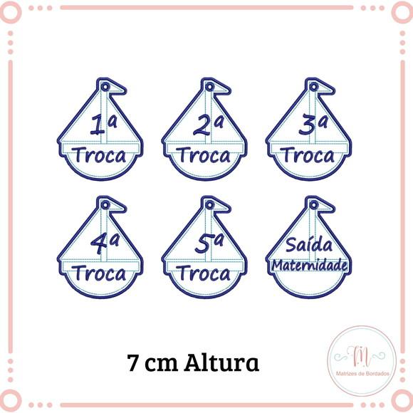 Matriz de Bordado Chaveiro Troca - Barco