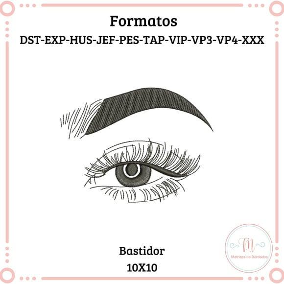 Matriz de Bordado Designer de Cílios Sobrancelhas