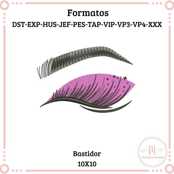 Matriz de Bordado Designer de Cílios Sobrancelhas