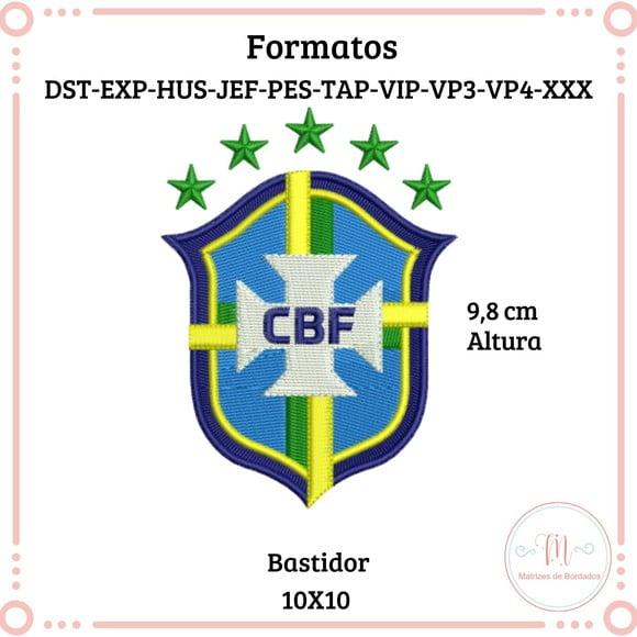 Matriz de Bordado Escudo Cbf- Brasil