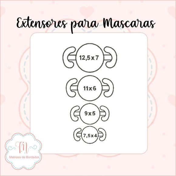 Matriz de Bordado Extensores para Máscaras (Aplicado)