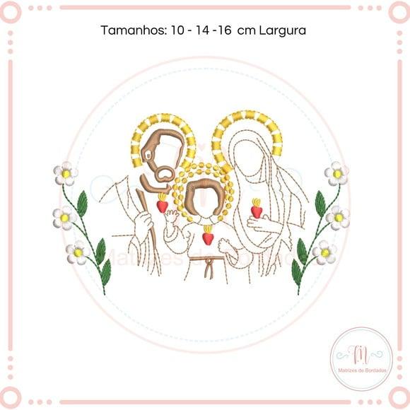 Matriz de Bordado Familia Sagrada