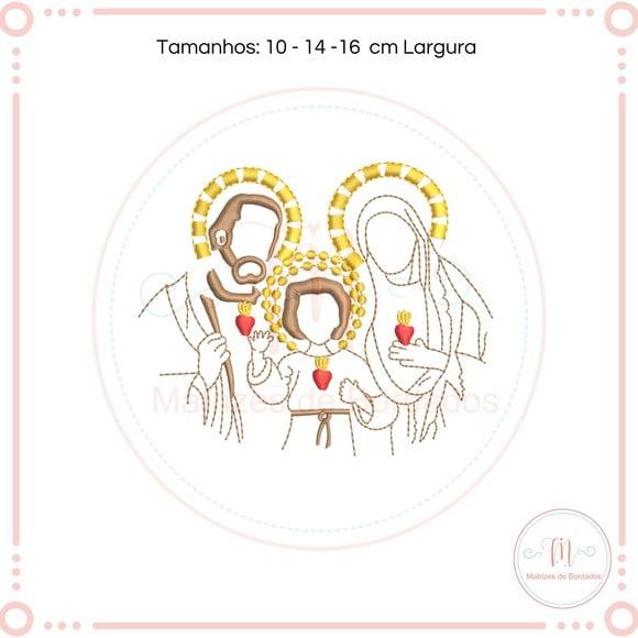 Matriz de Bordado Familia Sagrada