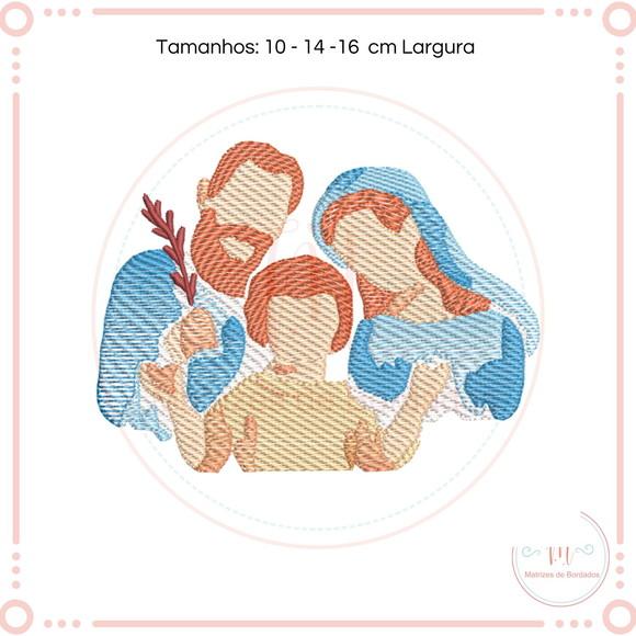 Matriz de Bordado Familia Sagrada