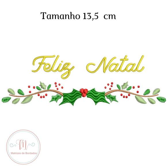 Matriz de Bordado Feliz Natal