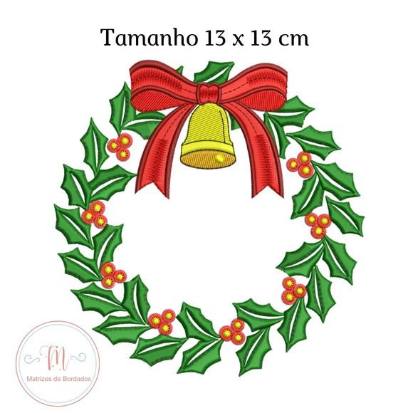 Matriz de Bordado Guirlanda de Natal