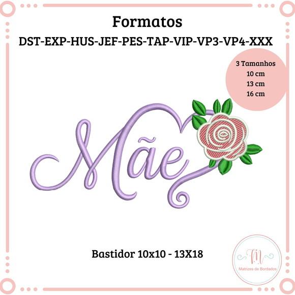 Matriz de Bordado Mãe (dia das Mães)