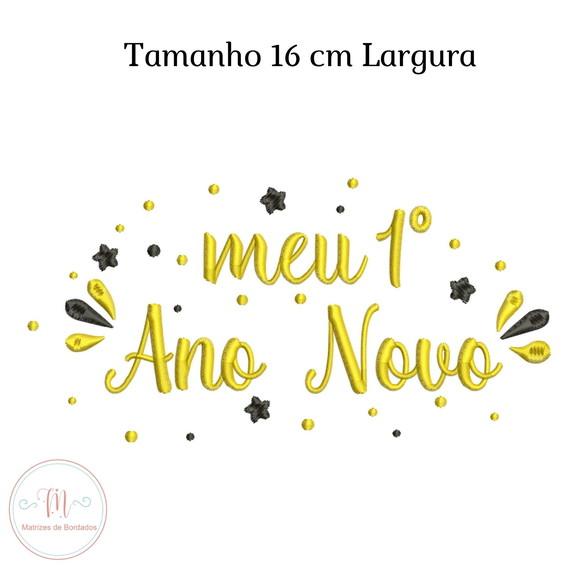 Matriz de Bordado Meu 1 Ano Novo