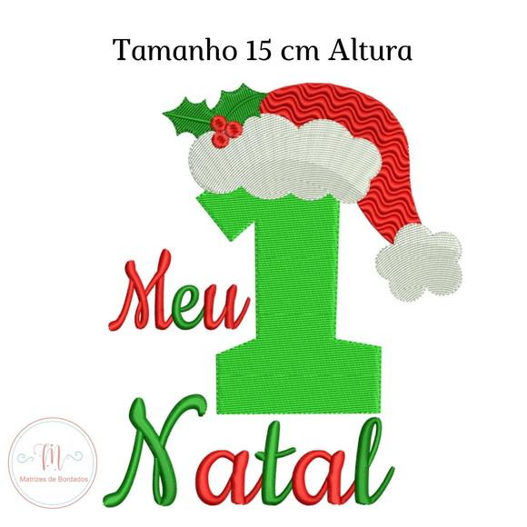 Matriz de Bordado Meu 1º Natal