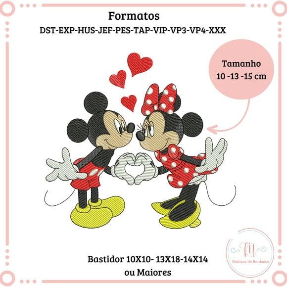 Matriz de Bordado Mickey e Minnie