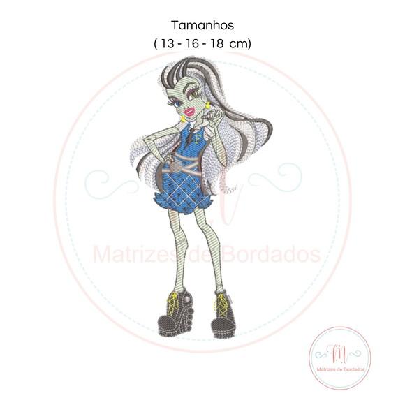 Matriz de Bordado Monster High Frankie Stein