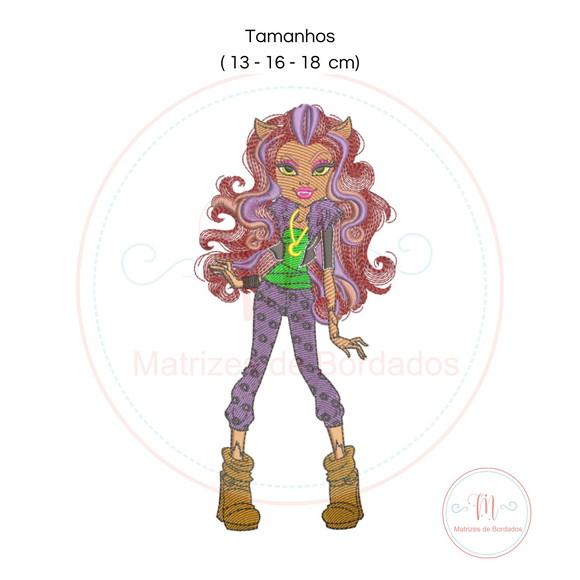Matriz de Bordado Monster High Clawdeen Wolf