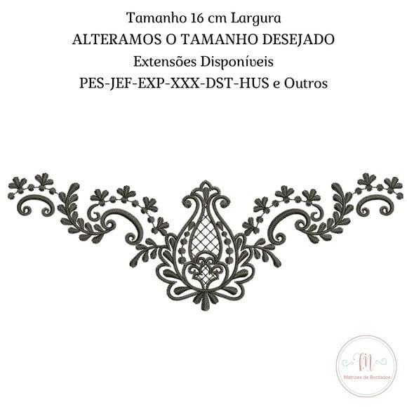 Matriz de Bordado Ramagem