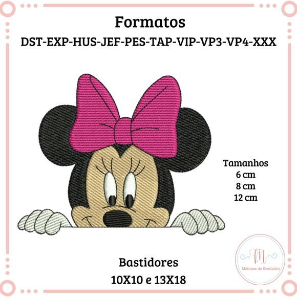 Matriz de Bordado Rosto Minnie