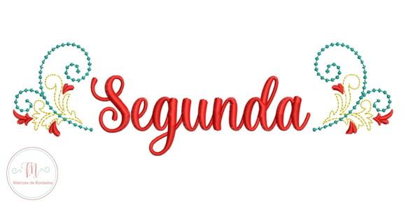 Matriz de Bordado Semaninha com Ramos