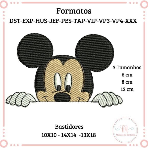 Matriz de Bordado Rosto Mickey