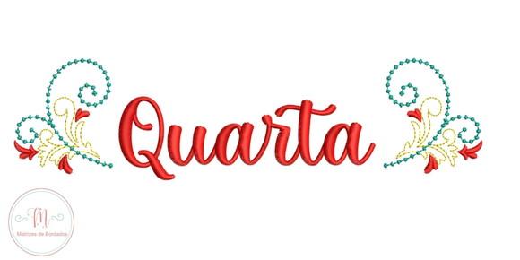 Matriz de Bordado Semaninha com Ramos
