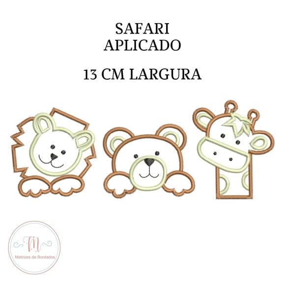 Matriz de Bordado Safari Aplicado