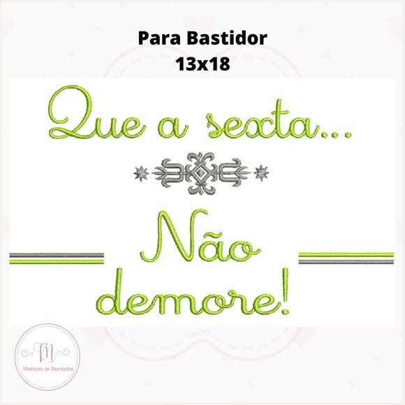 Matriz de Bordado Semaninha- Que a Semana Seja ...