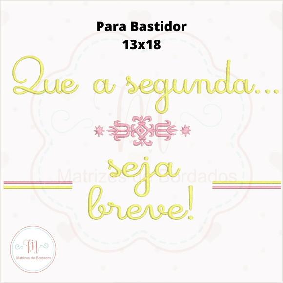 Matriz de Bordado Semaninha- Que a Semana Seja ...