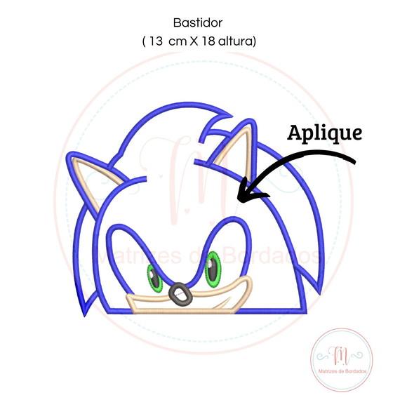 Matriz de Bordado Sonic Aplique (toalha de Capuz)