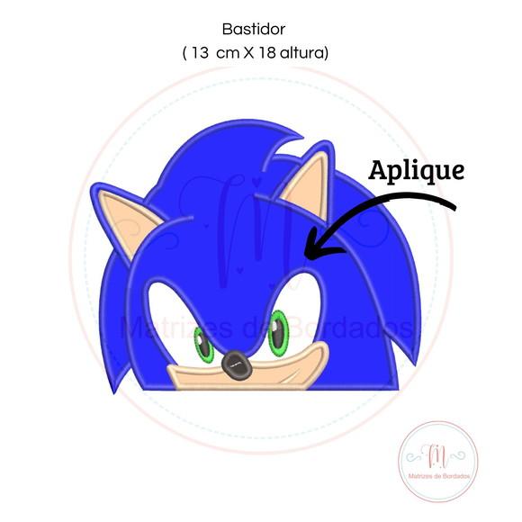 Matriz de Bordado Sonic Aplique (toalha de Capuz)