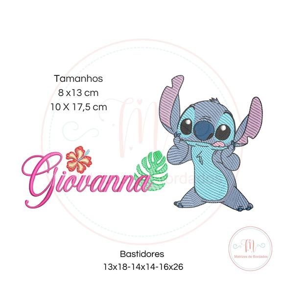 Matriz de Bordado Stitch + Nome (personalizado)