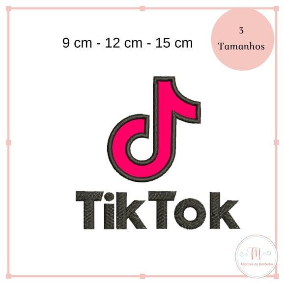 Matriz de Bordado Tik Tok Aplique