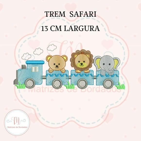 Matriz de Bordado Trem Safari 02