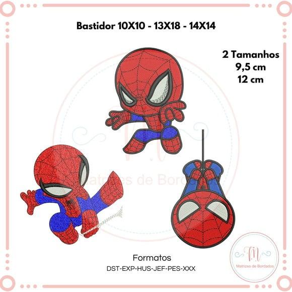 Matriz de Bordado Trio Homem-aranha Cute