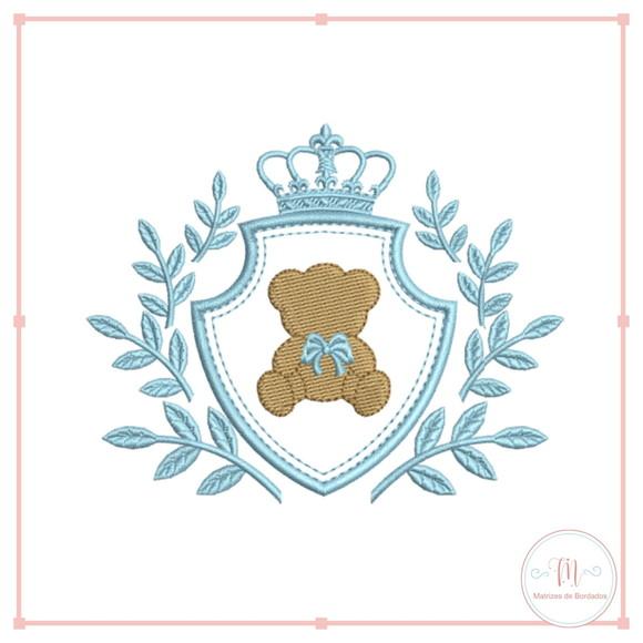 Matriz de Bordado Urso Arabesco Aplique e Vazia