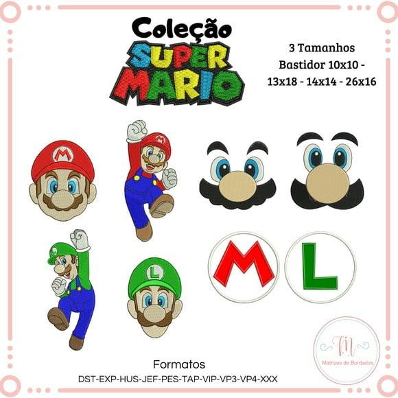 Matrizes de Bordado Coleção Super Mario