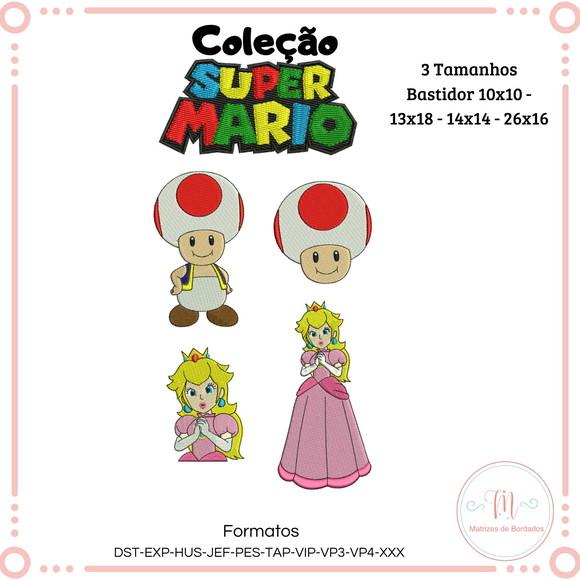 Matrizes de Bordado Coleção Super Mario