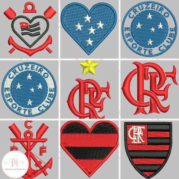 Matrizes de Bordados - Mini Matrizes de Times de Futebol