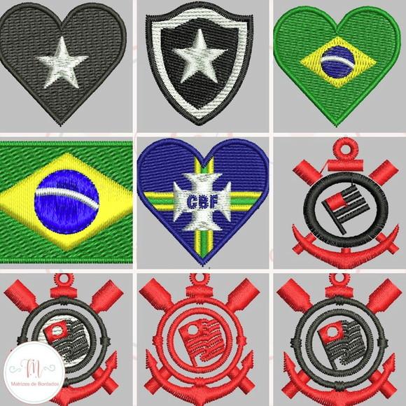 Matrizes de Bordados - Mini Matrizes de Times de Futebol