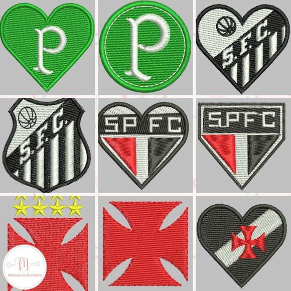 Matrizes de Bordados - Mini Matrizes de Times de Futebol